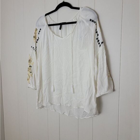Embroidered blouse long sleeve - Picture 1 of 4